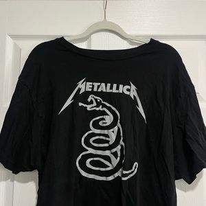 Metallica oversized band t shirt